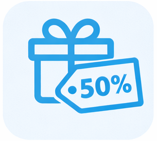 Скидка 50%